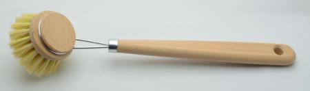 Spülbürste StandardPlus, extra breiter Griff sorgt für sehr guten Halt. Mit hellen, kräftigen Naturfasern. Bürstenfabrik Keller in Todtnau. Traditionsunternehmen seit 1869. Qualität Made in Germany.